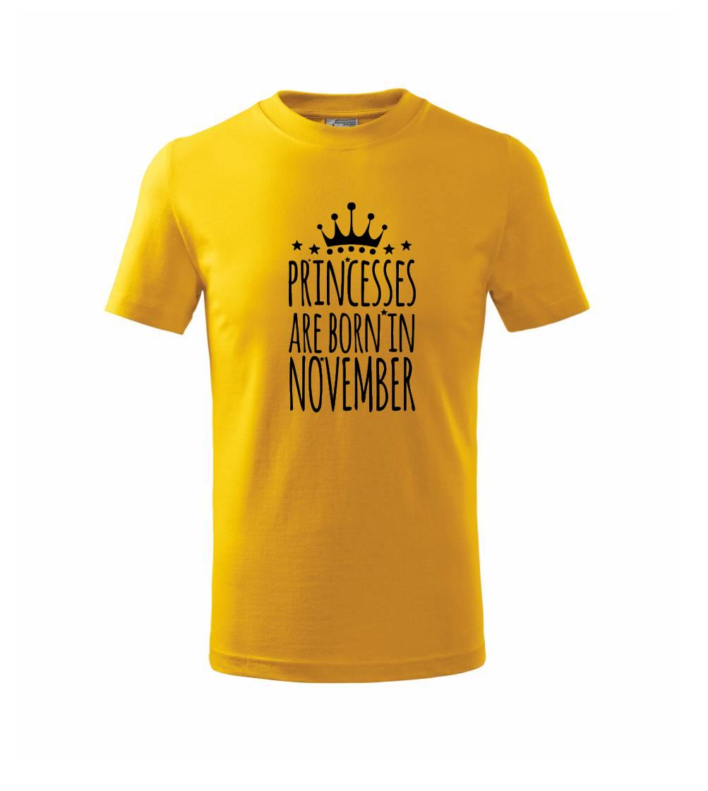Princesses are born in November