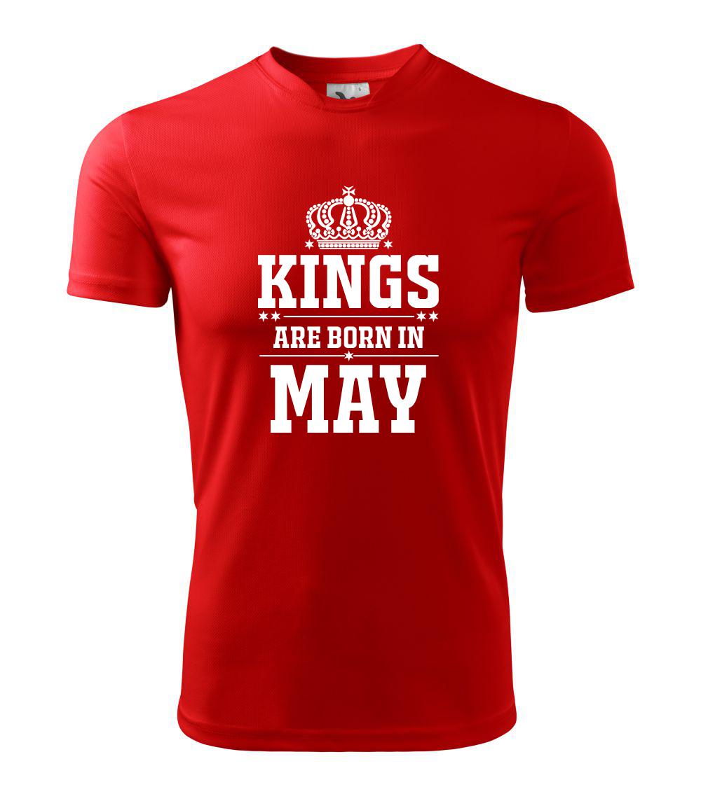 Kings are born in May - Dětské triko Fantasy sportovní (dresovina)