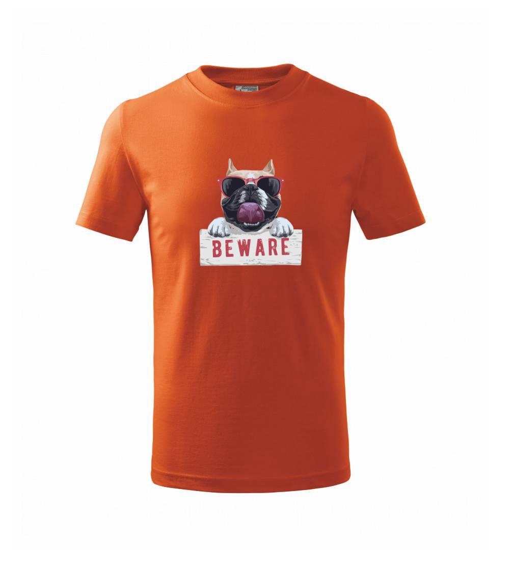 Pug - beware - Triko dětské basic