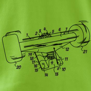 Skateboard nákres kolečka