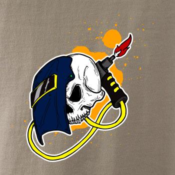 Svářeč - kreslená lebka