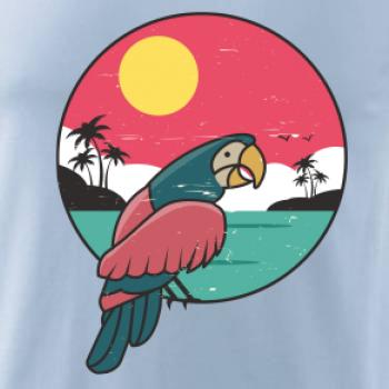 Papoušek v kruhu u moře