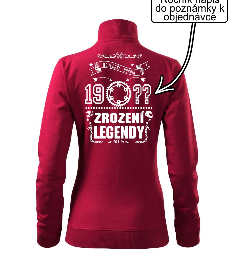 Zrození legendy - pro motorkáře - Mikina dámská Viva bez kapuce