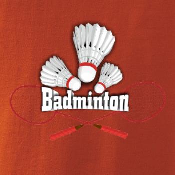 Badminton - nápis s košíky
