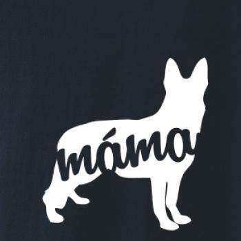 Německý ovčák máma obrys