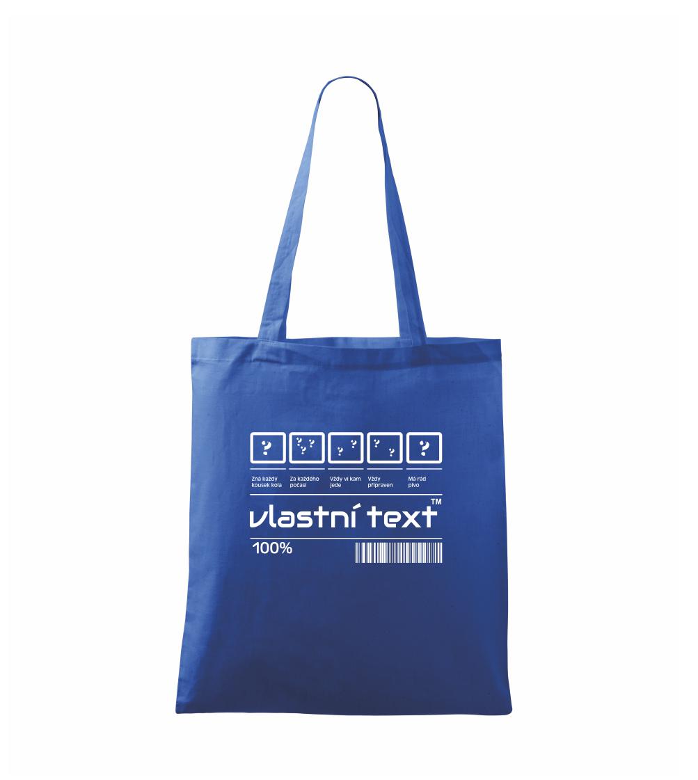 Čárový kód - Vlastní text