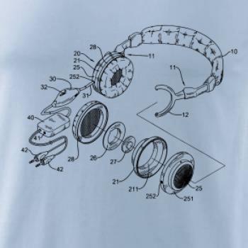 Nákres sluchátko s mikrofonem