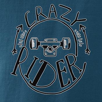 Crazy skateboard rider