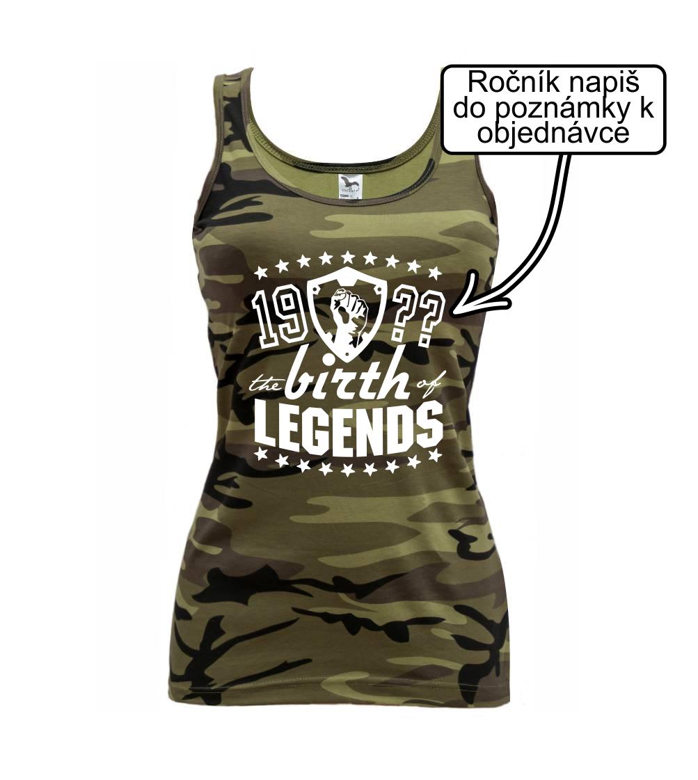 The birth of legends - Dámské Maskáčové tílko