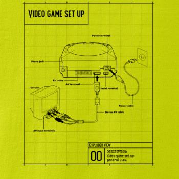 Nákres TV video hra kulatá