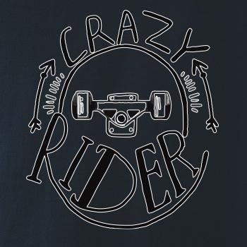 Crazy skateboard rider