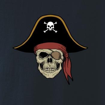 Pirátská lebka s kloboukem
