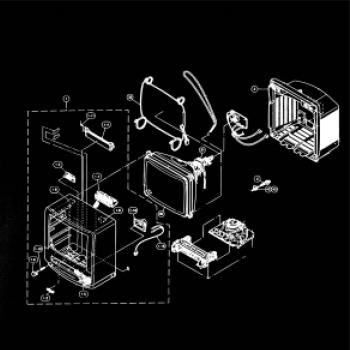 Nákres stará CRT televize