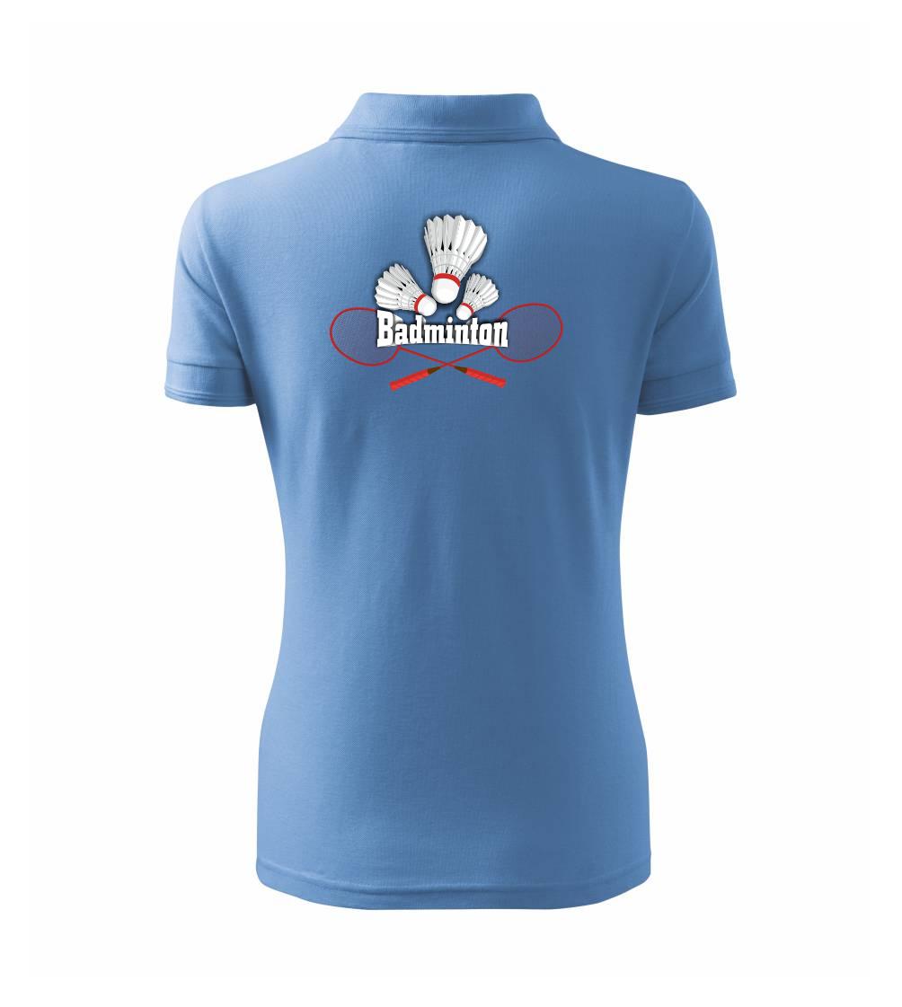 Badminton - nápis s košíky