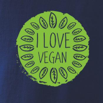 I love vegan v kruhu
