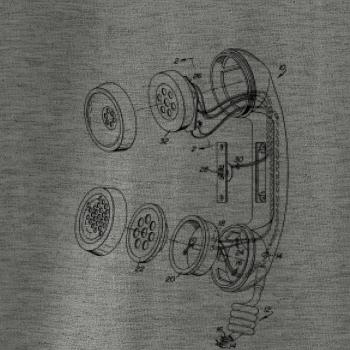 Nákres telefonní sluchátko staré