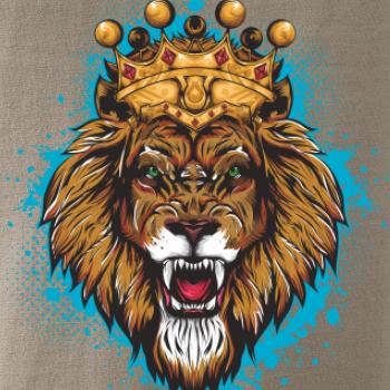 Lev kreslený s korunou