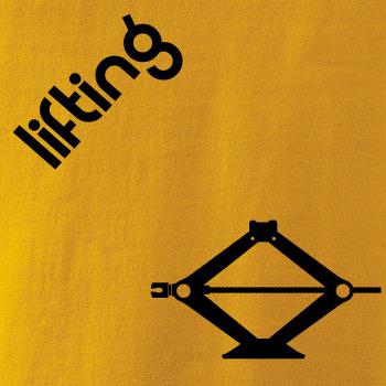 Lifting nápis šikmo