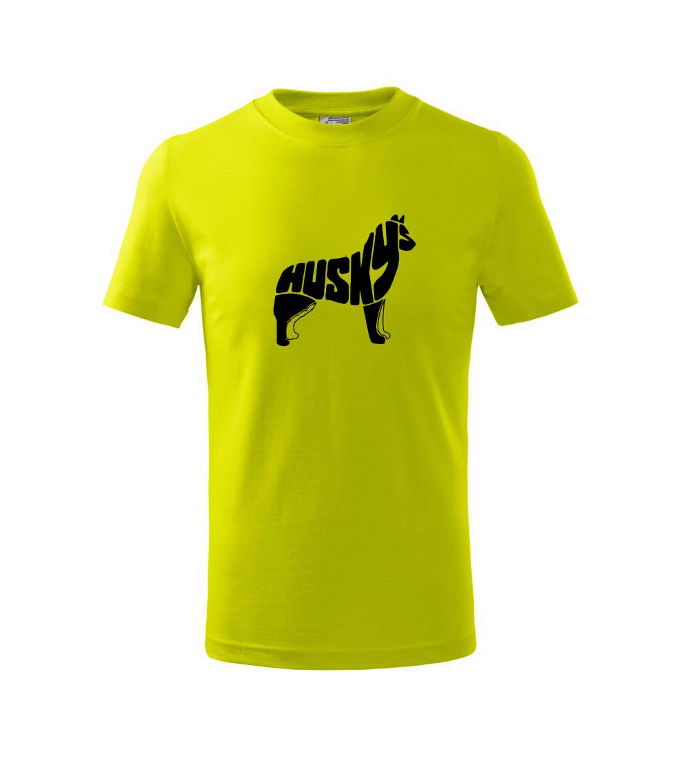 Husky - text v těle