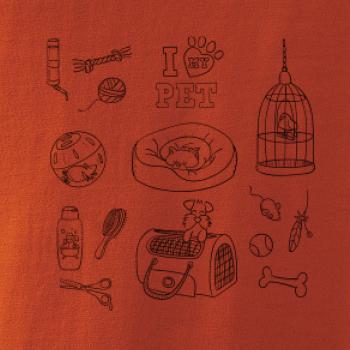 I love my pet - kreslený obrázek