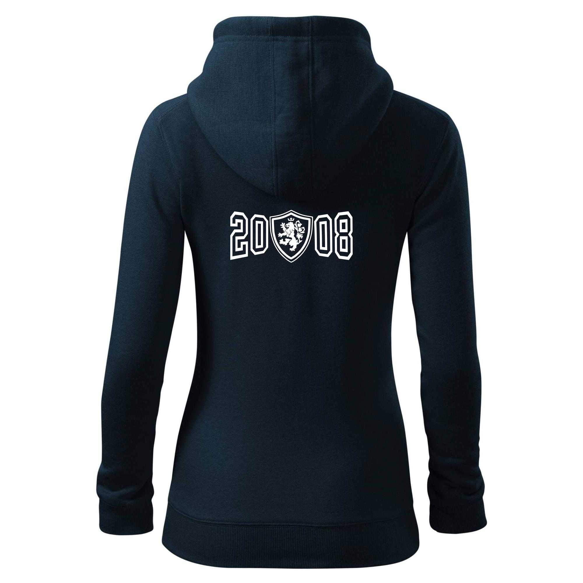 Narozeninový motiv - znak - 2008 - Dámská mikina trendy zipper s kapucí