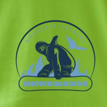 Mountain extreme snowboarding kulaté