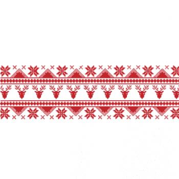 Vánoční vzor - jelen a vločka