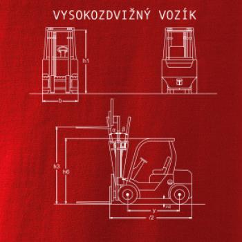 Vysokozdvižný vozík nákres