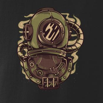 Starý potapěčský skafandr