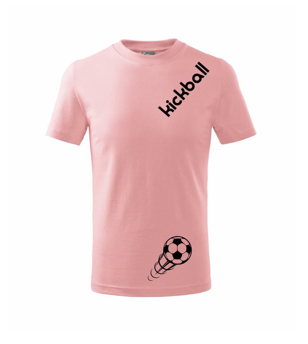 Kickball nápis šikmo