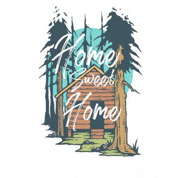 Home sweet home - kreslený