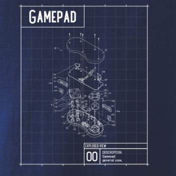 Nákres Gamepad rozebraný