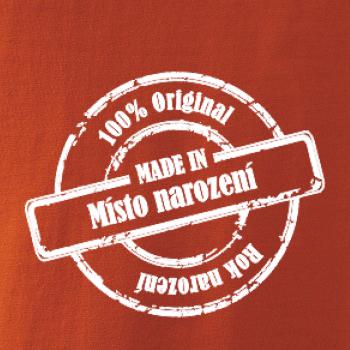 Etiketa - Original - město a rok narození