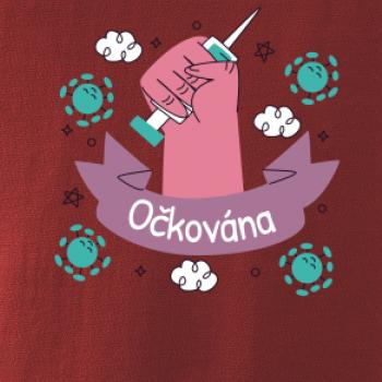 Očkována - ruka a stříkačka