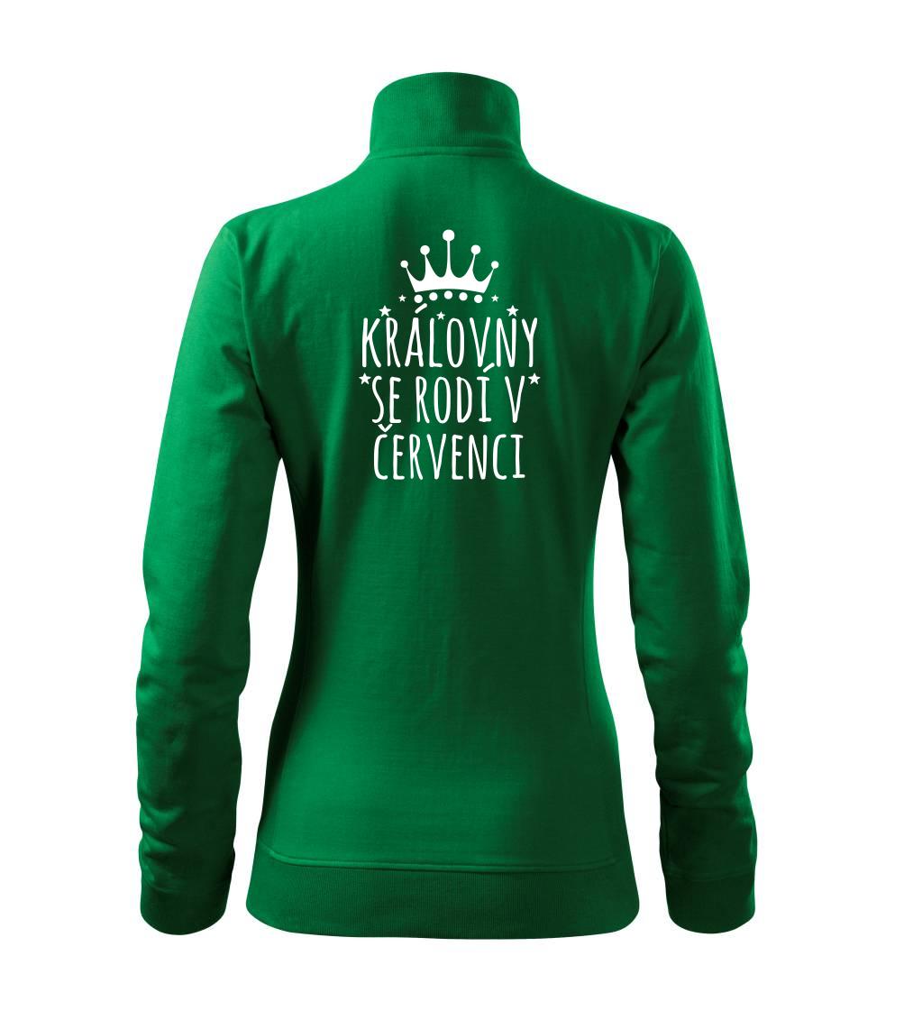 Královny se rodí v červenci - Mikina dámská Viva bez kapuce