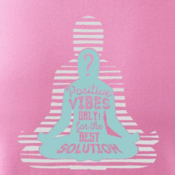 Joga - think positive šedá
