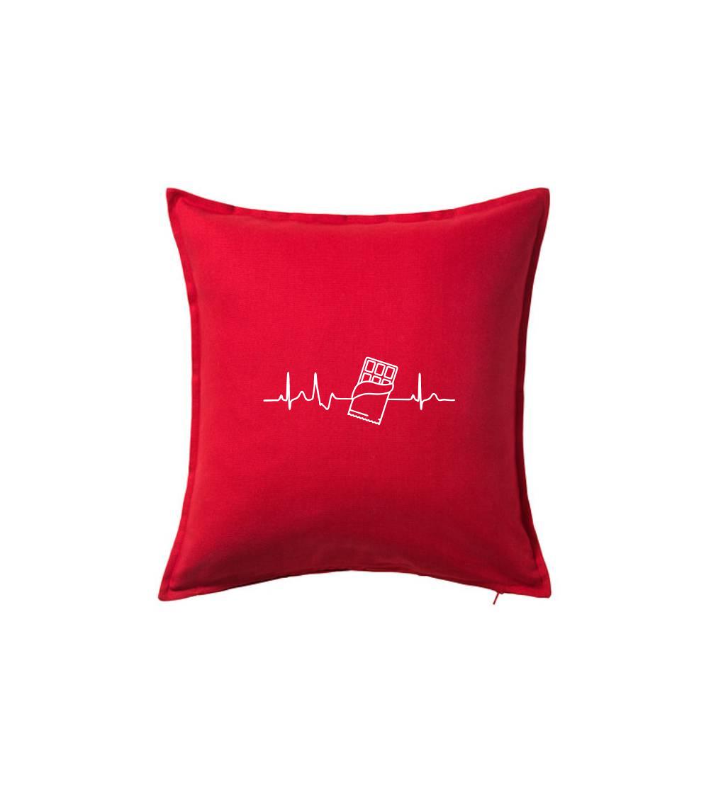 EKG čokoláda - Polštář 50x50