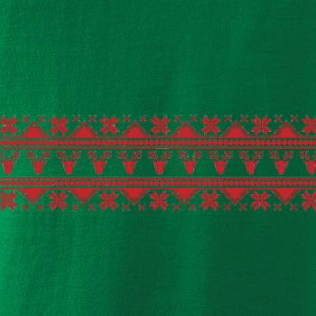 Vánoční vzor - jelen a vločka