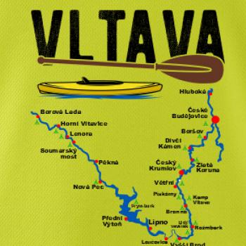 Mapa řeky Vltavy Mapa řeky Vltavy