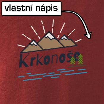 Kreslené hory - vlastní nápis