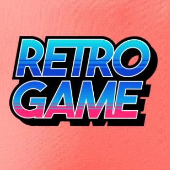 Retro game nápis barevný