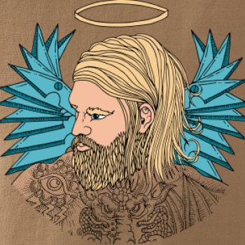 Anděl malovaný - muž (Pecka design)