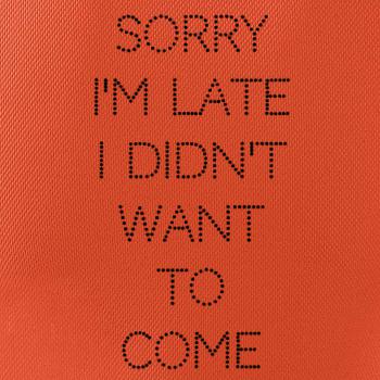 Sorry I am late i didn't want to come