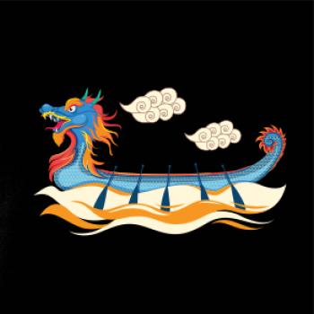 Dračí loď plameny