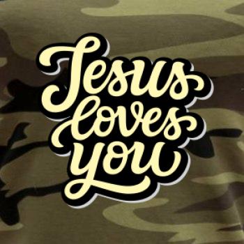 Jesus loves you - psací písmo