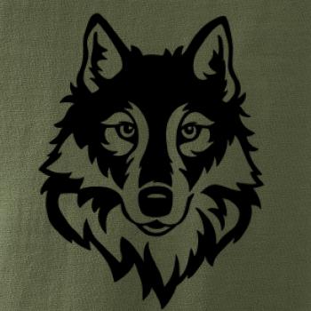 Hlava vlka černobílá (Hana-creative)