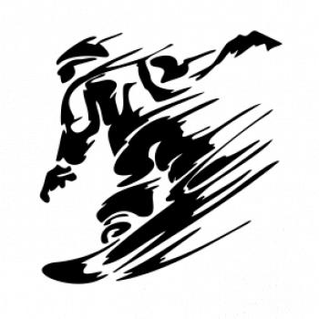 Rychlý snowboardista