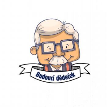 Budoucí dědeček kreslený
