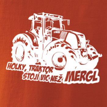 Holky, traktor stojí víc než mergl