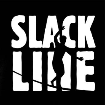 Slackline nápis Slackline nápis